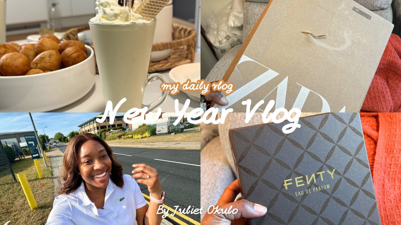 Living In Uk 🇬🇧: New Year Vlog 2025, Unboxing Gift, Milkshake, spend The day With Me
