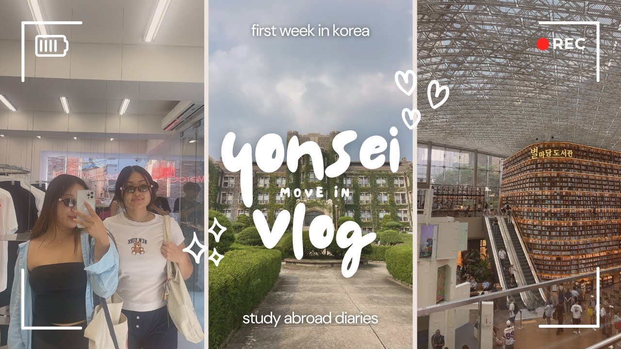 yonsei university move-in vlog *ੈ✩‧˚ flying to korea, sk global dorm, exploring seoul, & waterbomb!