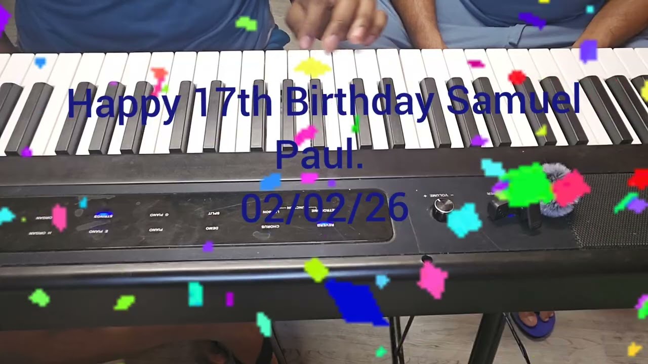 Happy 17th Birthday to our son- Please watch the God sent talent of our son playing Christian music.