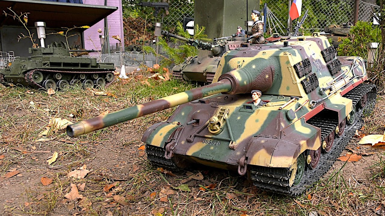 RC Tank Meeting Aue 2023 WW2 Tanks Tiger Bundeswehr Leopard 2A6 Abrams RC Trains RC Wehrmacht Panzer
