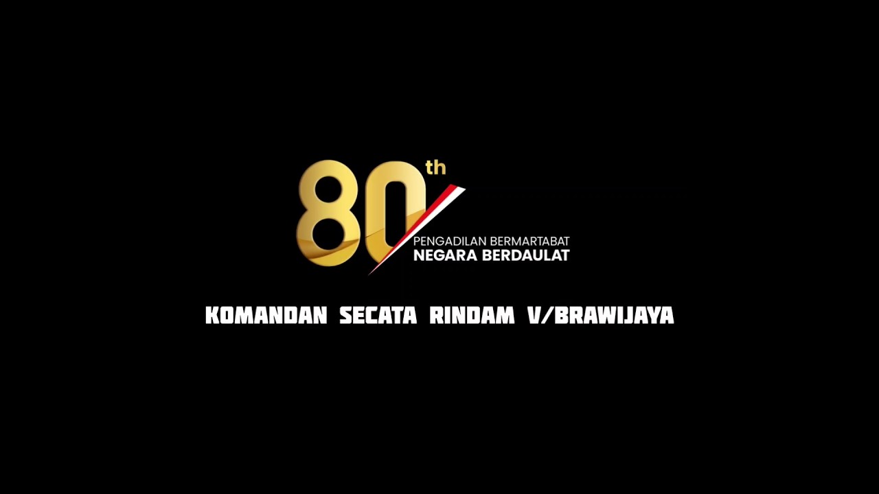 Ucapan HUT ke-80 Mahkamah Agung RI | Secata Rindam V/Brawijaya 
