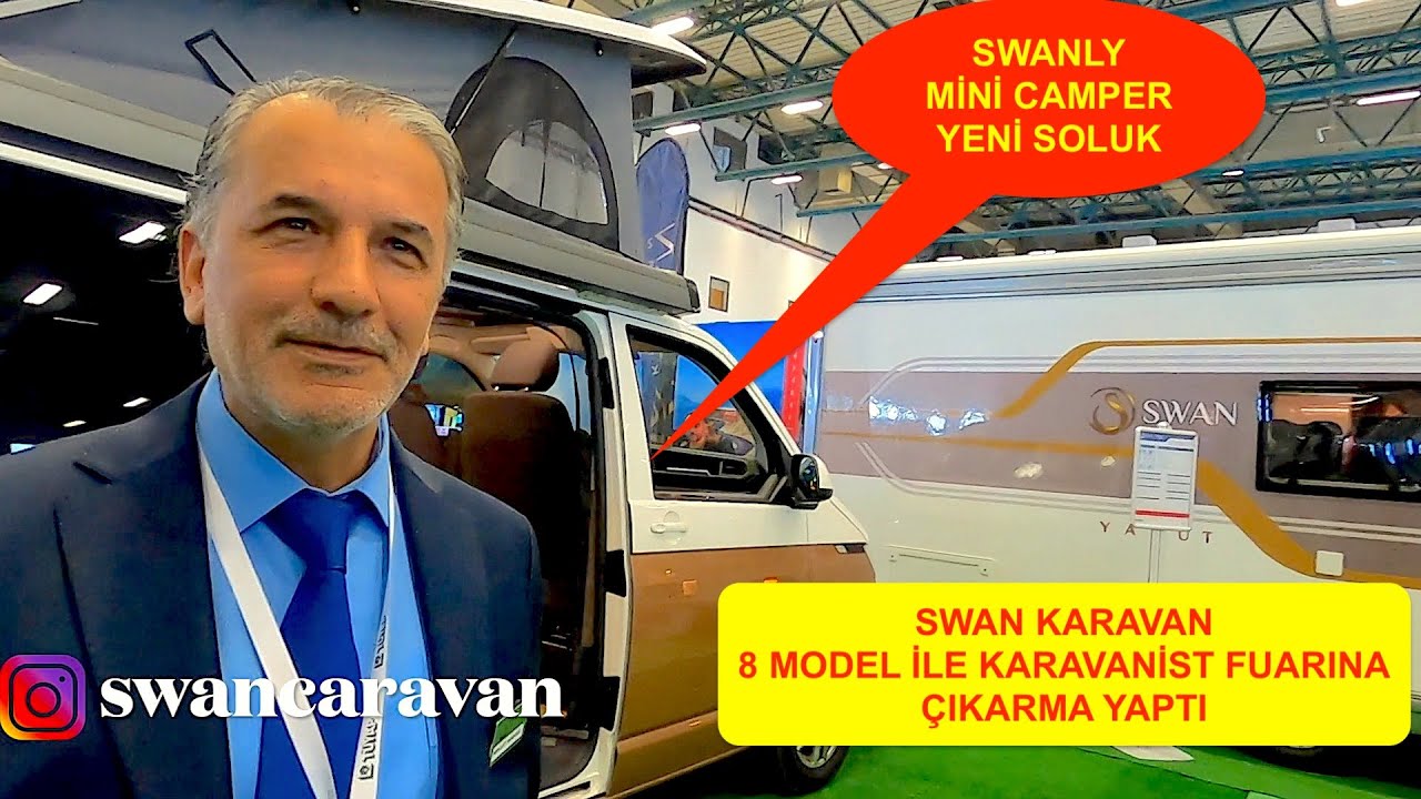 SWAN KARAVAN 8 MODEL İLE KARAVANİST FUARINA ÇIKARMA YAPTI. (SWANLY MINI CAMPER A YENİ SOLUK)