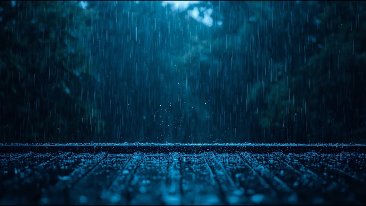 Rain Sounds For Sleeping 99% Instantly Fall Asleep With Rain And Thunder Sound At Night Relax