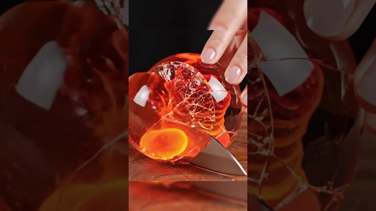 Slicing a Glowing Lava Orb | 4K Cinematic ASMR