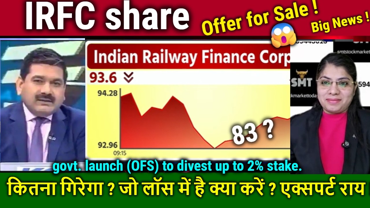 IRFC share latest news,IRFC fall Reason !,RVNL,IRFC OFS News/target 2026/railway stocks Analysis