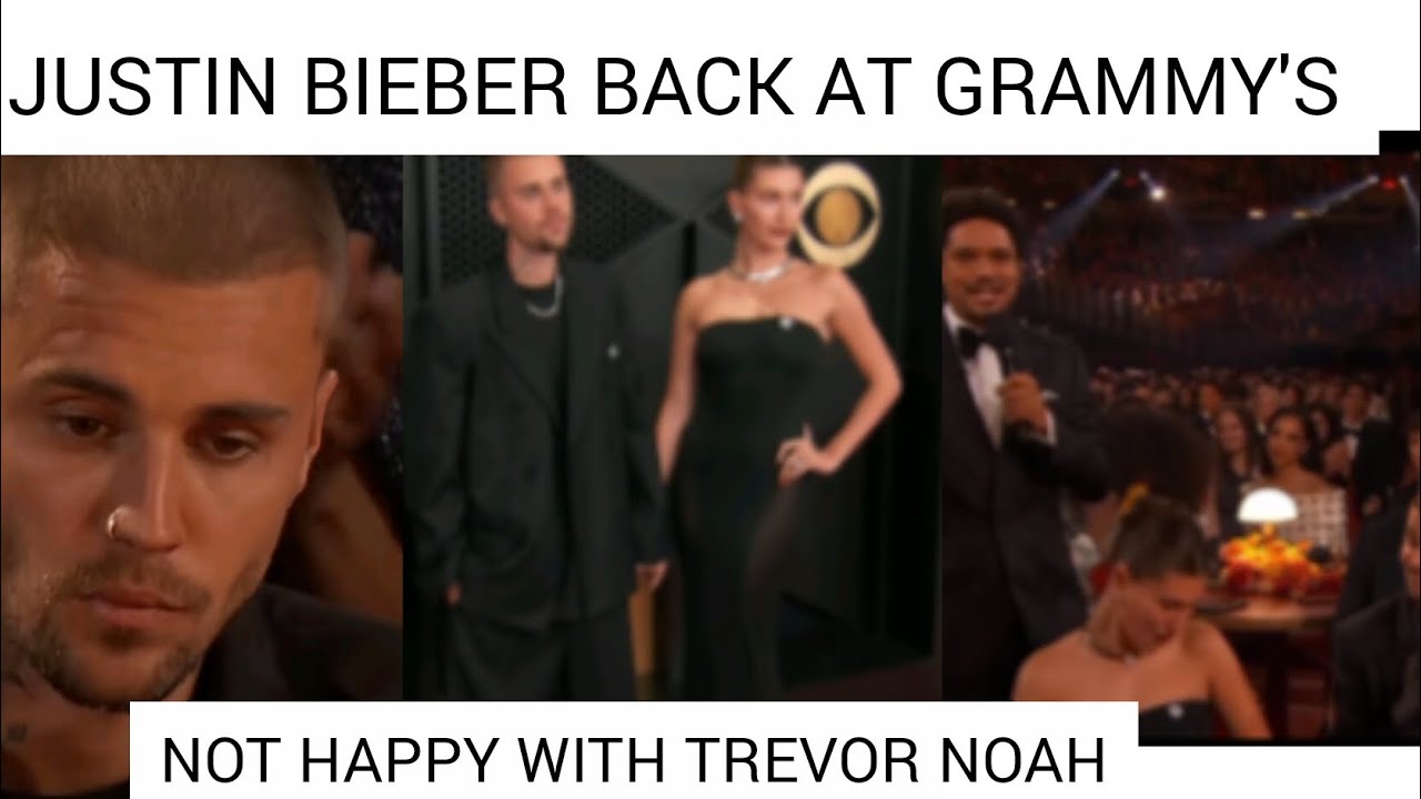 Justin Bieber Not happy with Trevor noah at the grammy Awards after he put the spotlight on him 