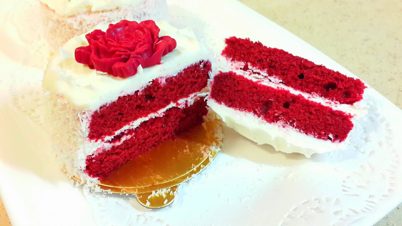 .ريد فيلفت الكيكة المخملية الحمرا red Velevet cake