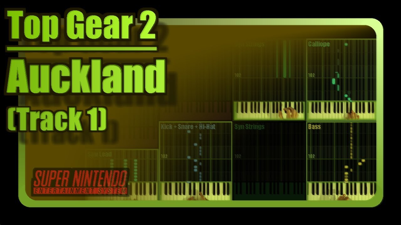Auckland (Top Gear 2, SNES) 🎹 Keyboard Cover