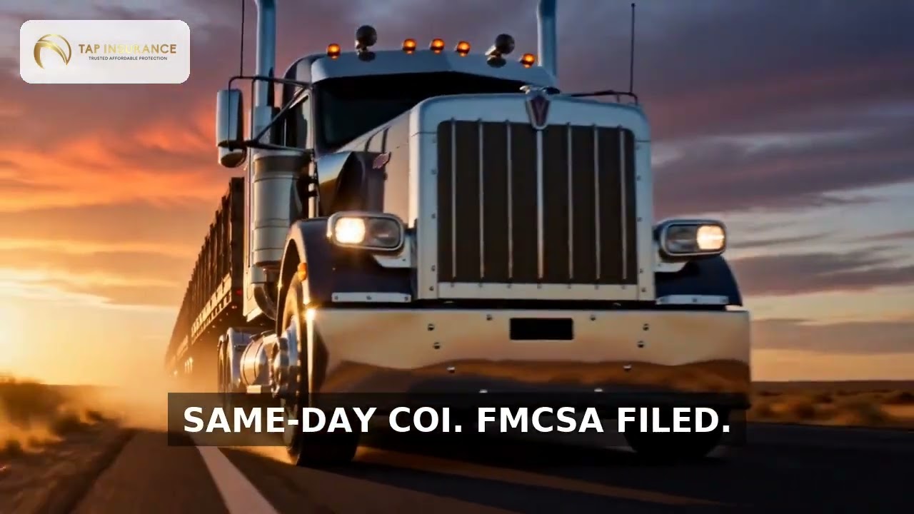 Texas Trucking Insurance: Same-Day COI & FMCSA Filing | TAP Insurance Agency