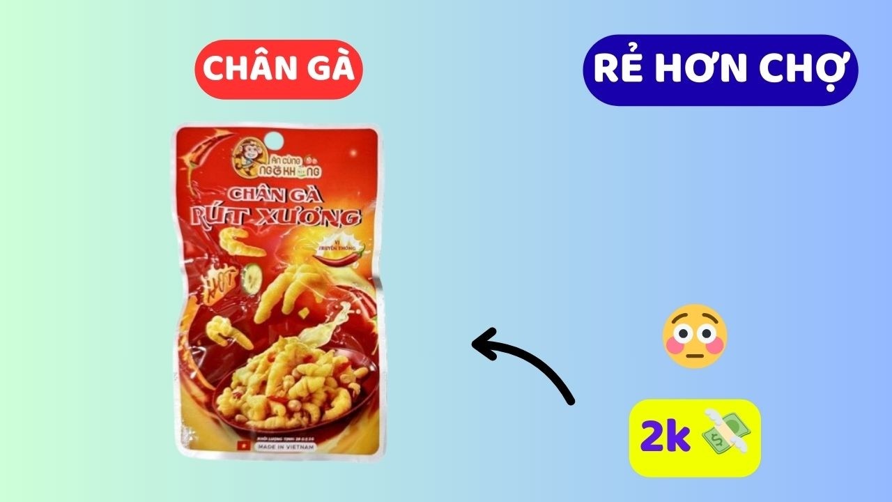 Chân gà giá 2k trên SÀN LỎ ăn ngon không ???