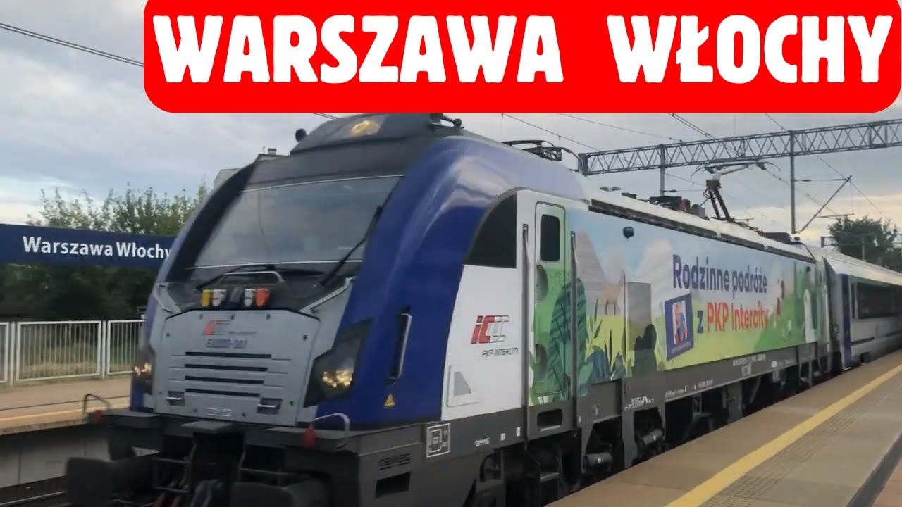 Wieczorne przeloty pociągów PKP Intercity Warszawa Włochy