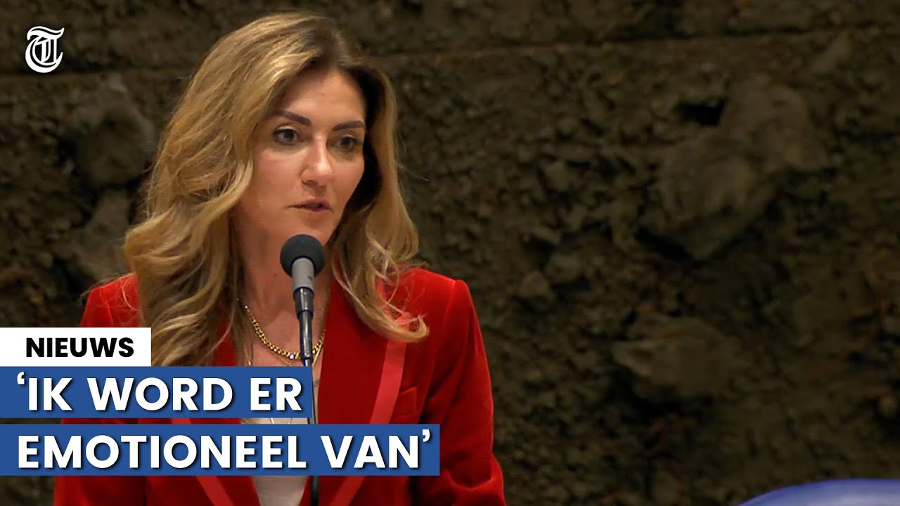 Dilan Yesilgöz breekt tijdens emotioneel betoog