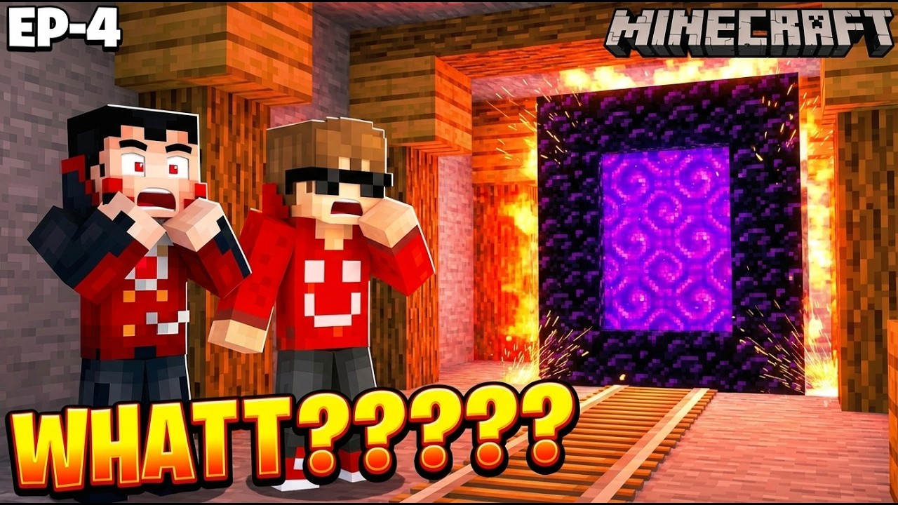 We Went Mining and Found a Nether Portal on the Way Back! 😱🔥 || In Telugu By DPUGAMER