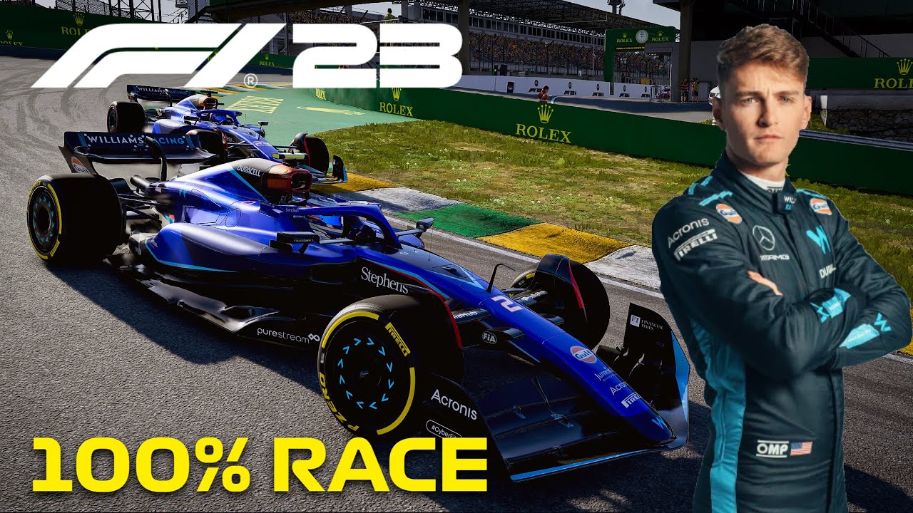 F1 23 - 100% Sao Paulo Grand Prix with Logan Sargeant