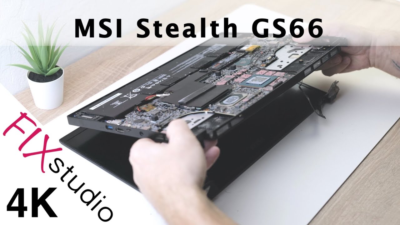 MSI Stealth GS66 - display replacement [4k]