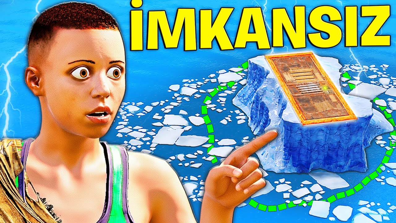 BURAYA EV YAPMAK İMKANSIZ ama BAŞARDIM ! (EŞYA KAYBETMEYE SON!) Rust T&uuml;rk&ccedil;e Solo