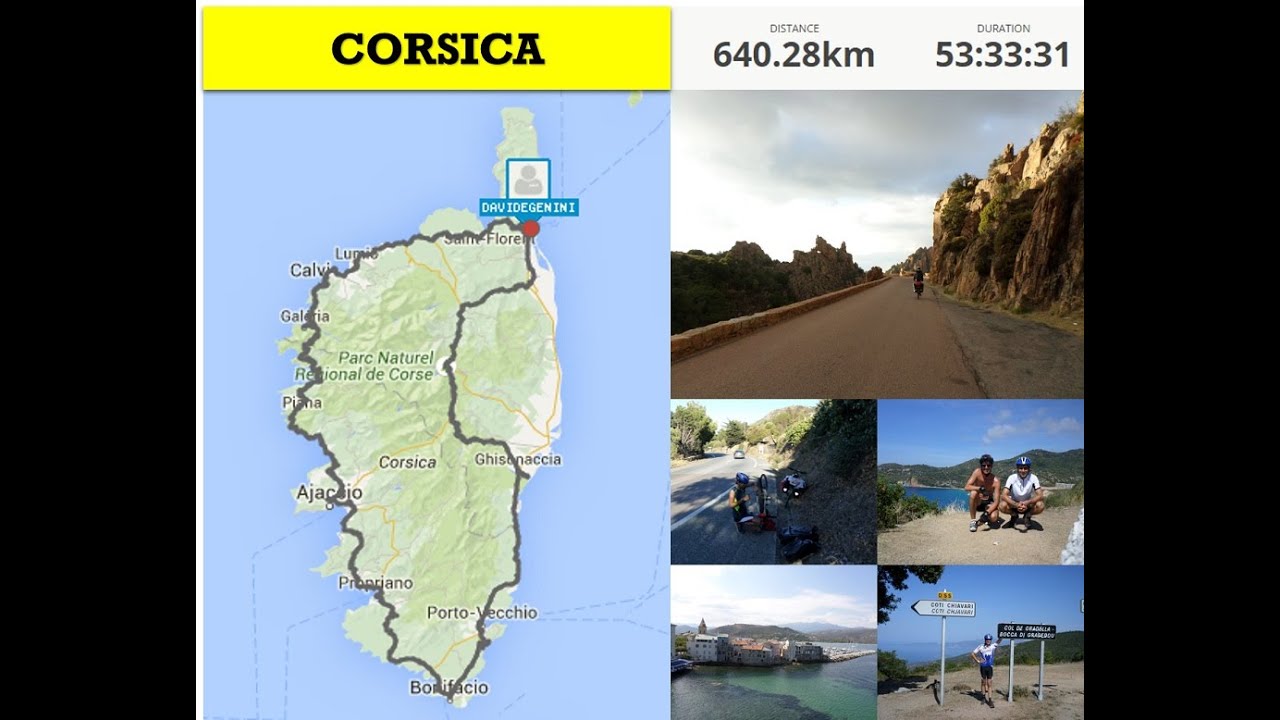 Giro della Corsica in bici