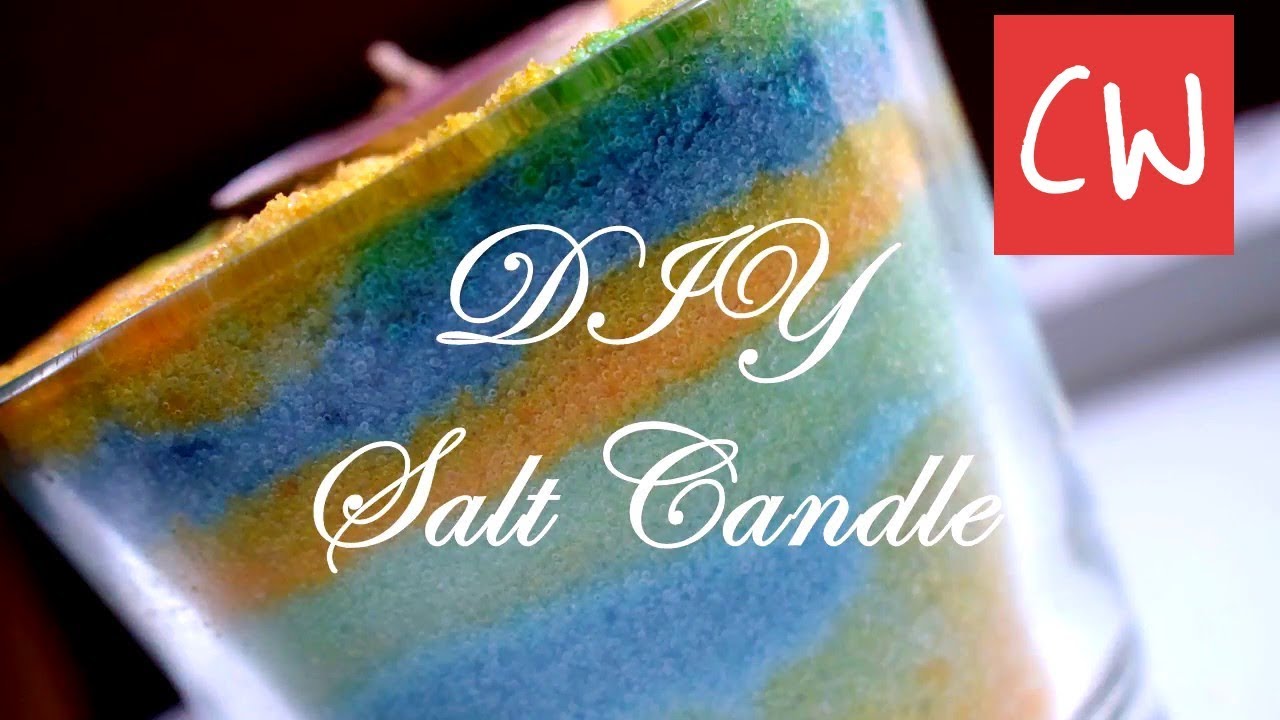 DIY Salt Candle -  nice gift idea