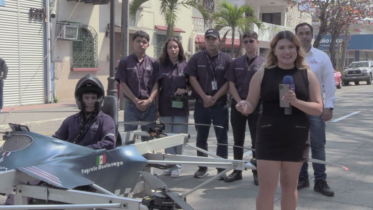 Estudiantes veracruzanos desarrollan auto volador con tecnología dron