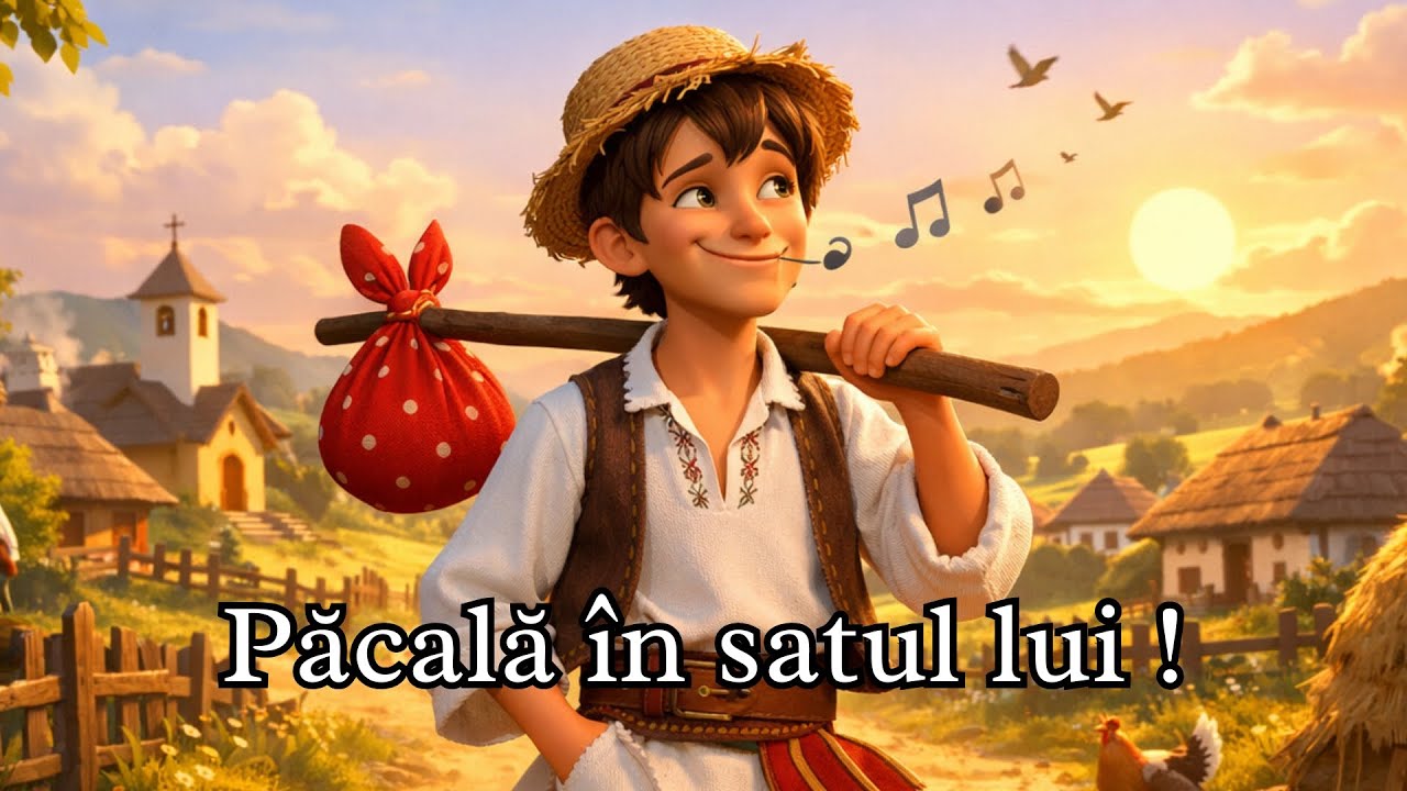 Păcală în satul lui. O aventură cu minte și haz | Povesti pentru copii  de Ioan Slavici