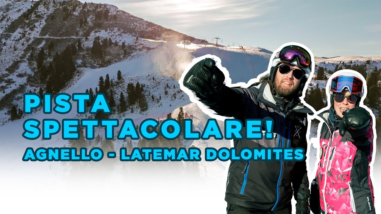 Sull'Alpe di Pampeago proviamo la spettacolare Pista AGNELLO del Sixpack