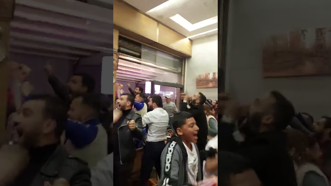 اجواء ضربات الجزاء والفرحة النهائية  فوز المغرب على اسبانيا من مقاهي الدار البيضاء