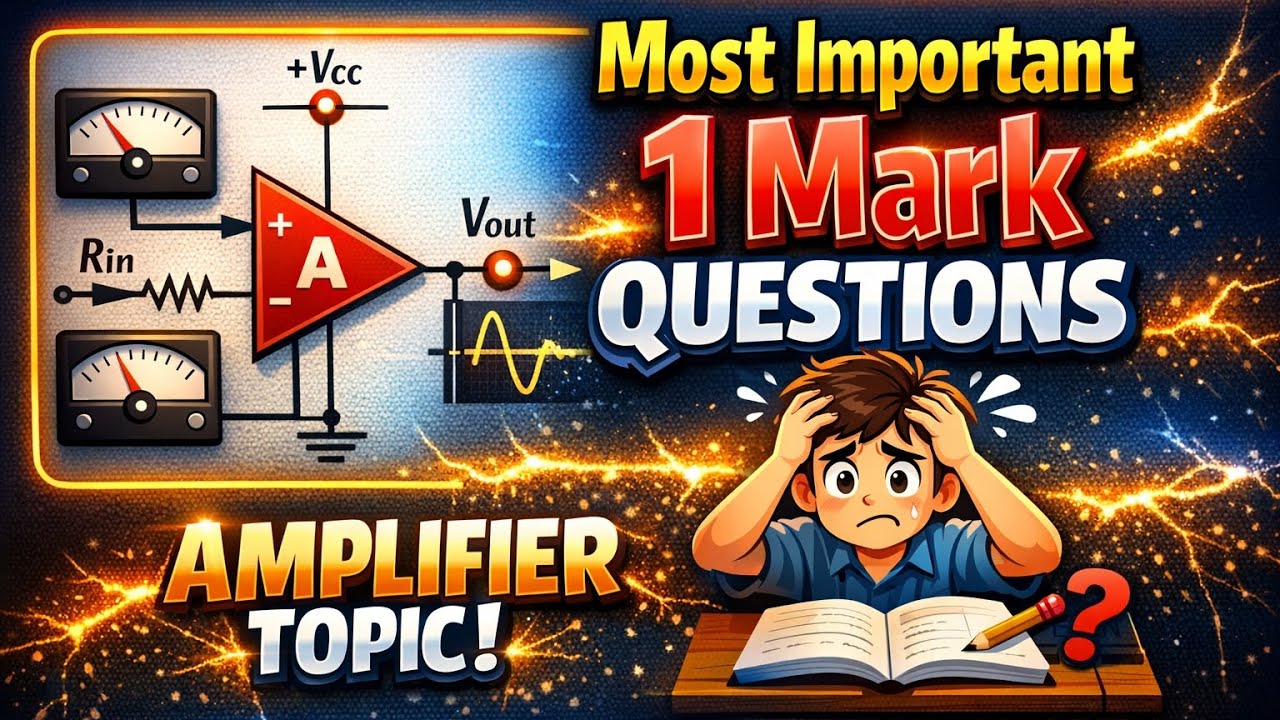 #most important one mark questions from AMPLIFIER unit#