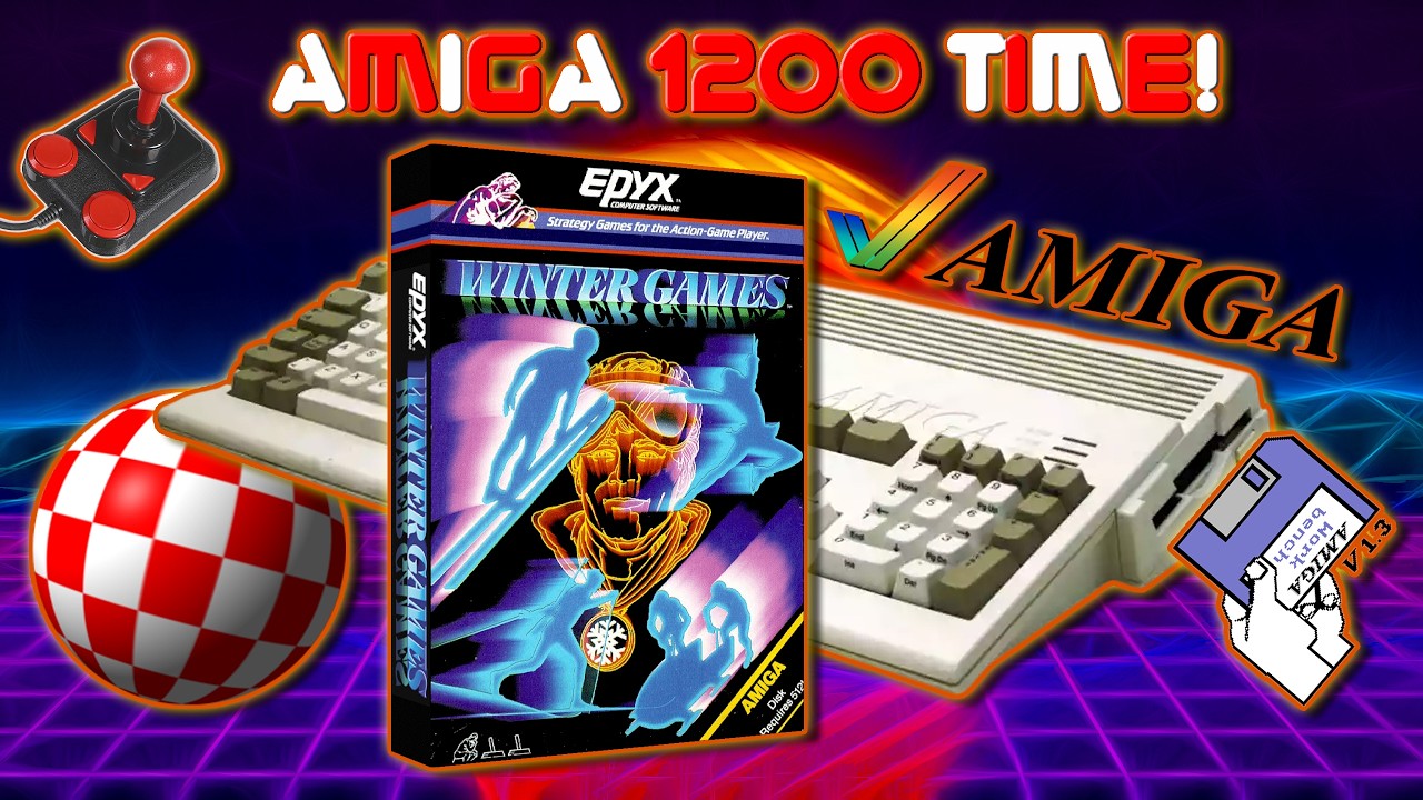 #685 Amiga 1200 Time!...Winter Games: Beating World Records on my Amiga 1200!