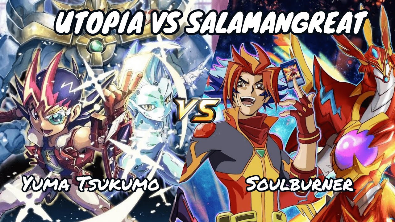 EXPLOSIVE Duel! Yuma vs Soulburner | ZEXAL Utopia vs Salamangreat | Duel Links | Triple Knockout Cup