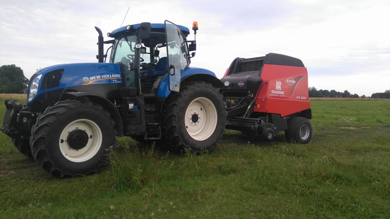 ◄Prasowanie sianokiszonki i zwożenie 2016►|NH T7.200,Kuhn VB 2160,Zetor|