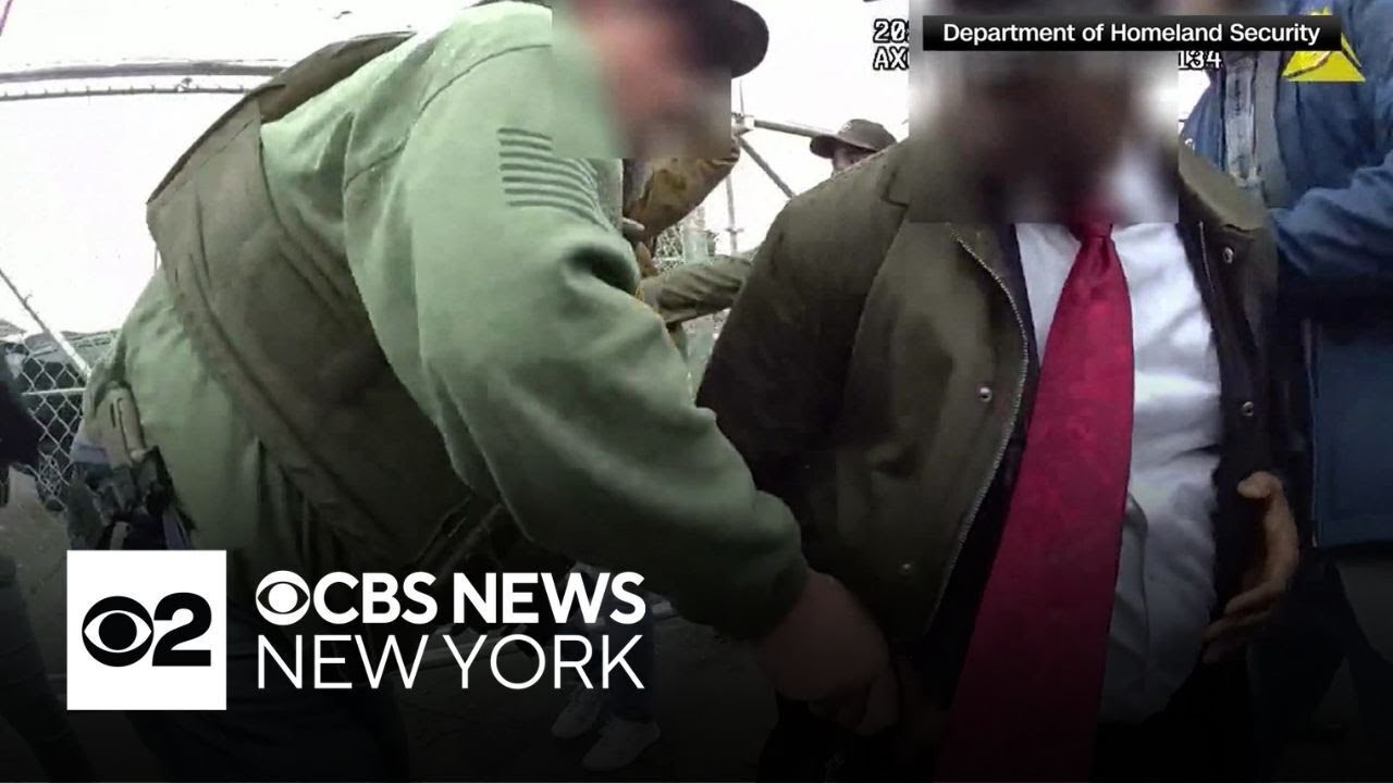 Video shows New Jersey mayor getting arrested at ICE facility