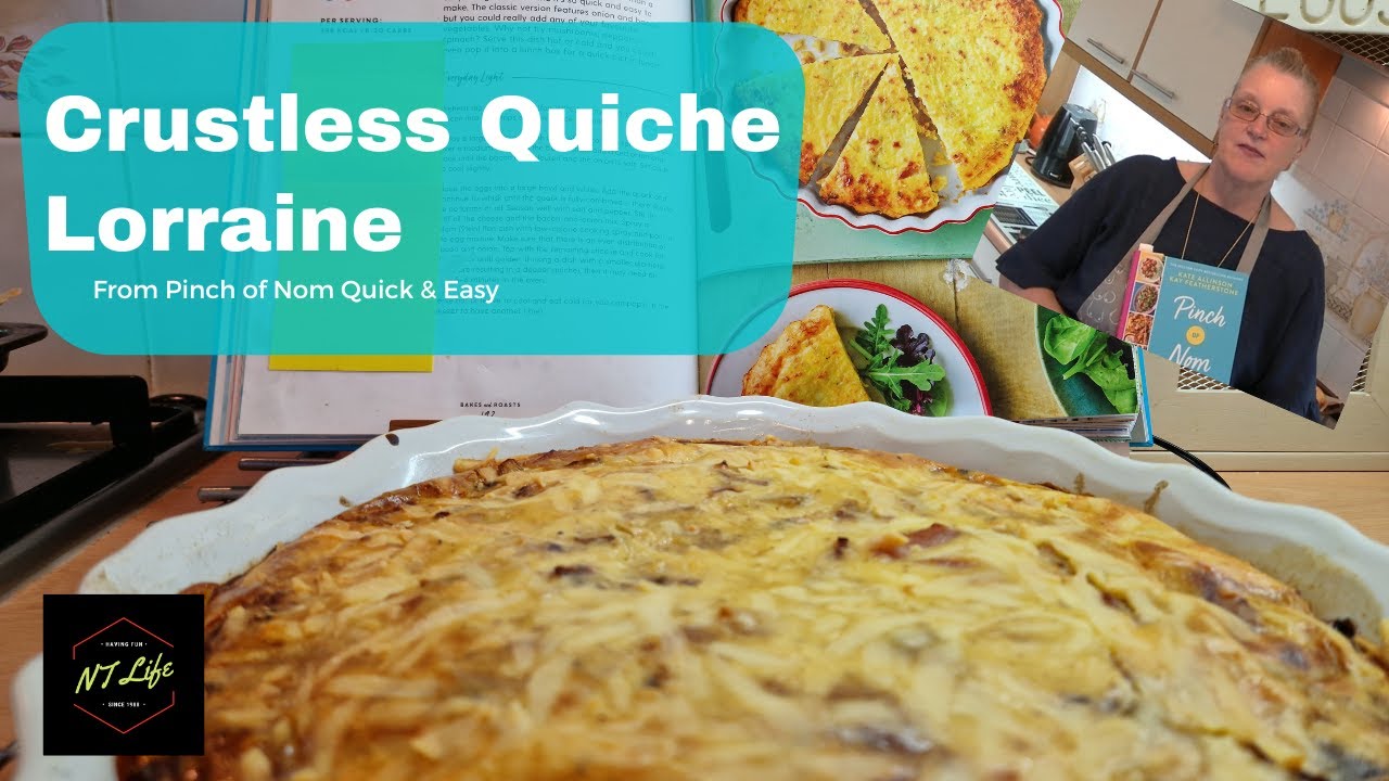 Pinch of Nom - Crustless Quiche Lorraine - Quick and Easy