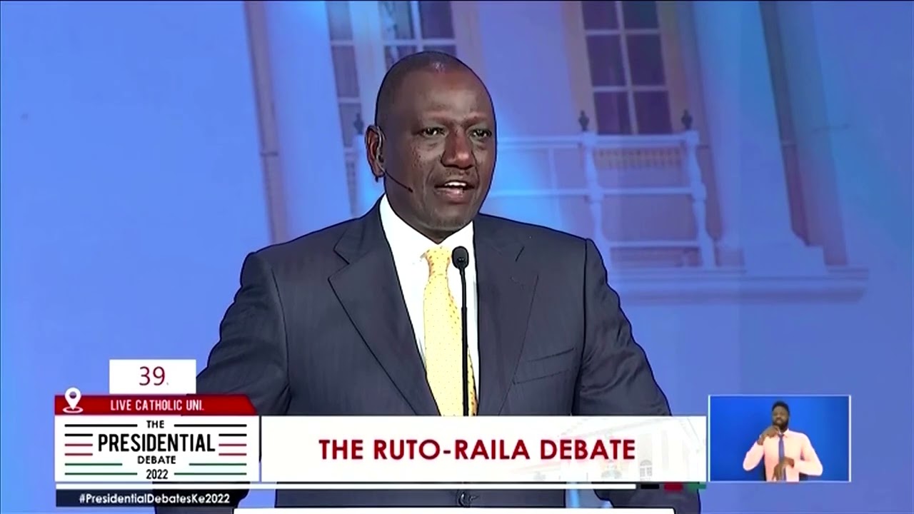 Kenya presidential candidate debates solo after rival no-show