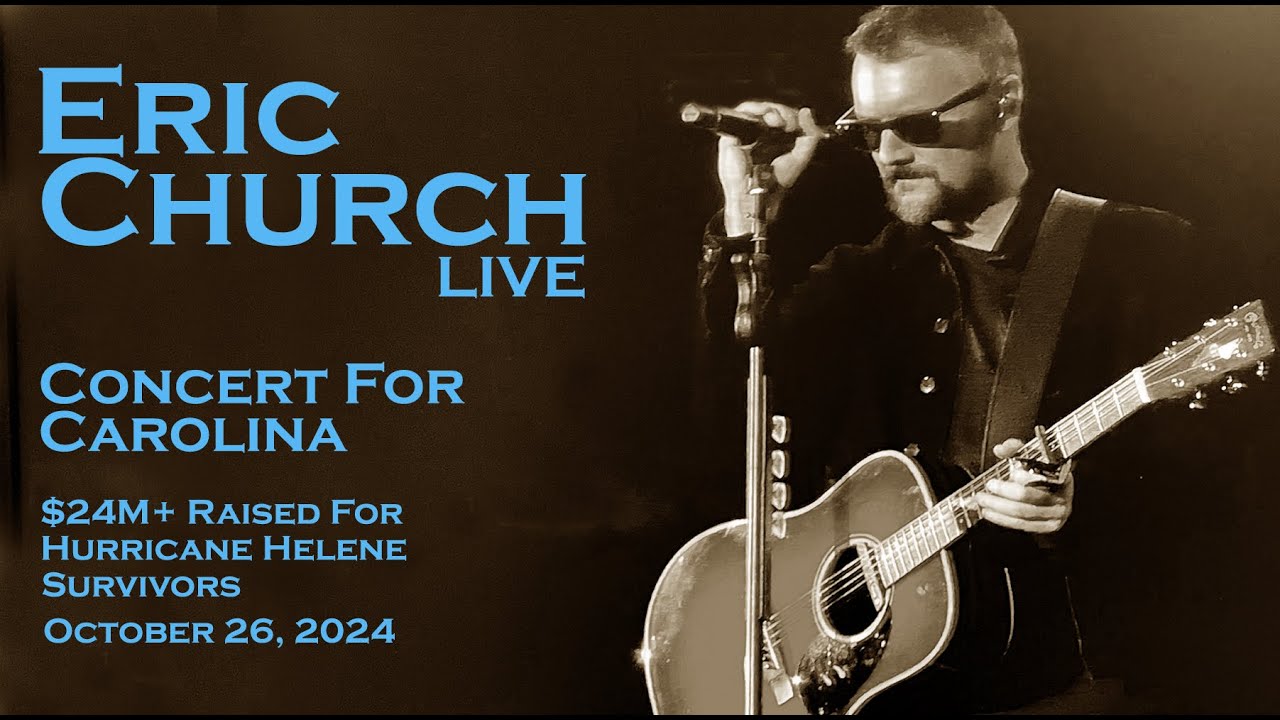 Eric Church - Epic "Hallelujah" Live @ Show Opening - Concert For Carolina, Charlotte, NC - 10/26/24