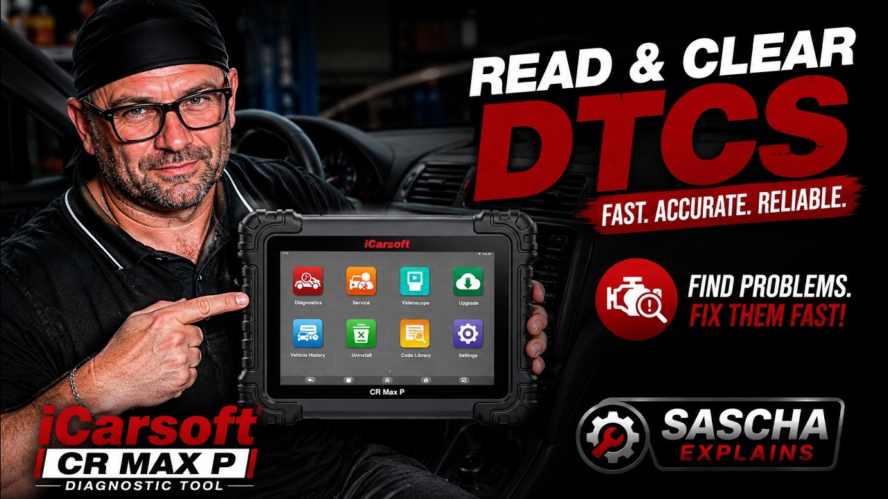 Warning Light On? Sascha Reads & Clears Real DTCs with the iCarsoft CR MAX P