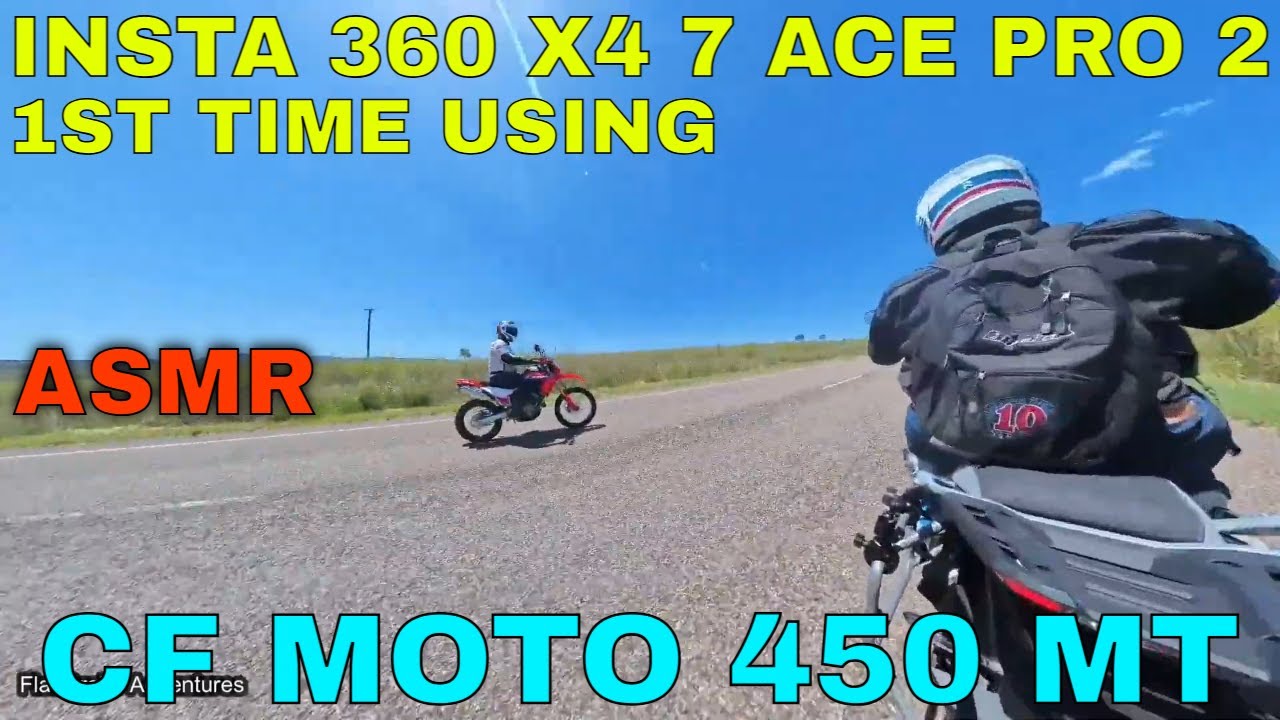 450 MT Ride ASMR: Insta 360 X4 and Ace Pro 2 first use