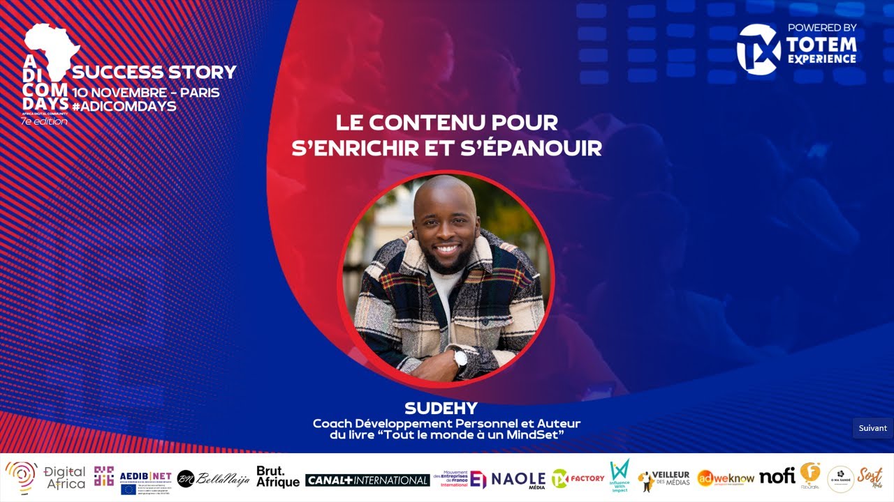 LE CONTENU POUR S’ENRICHIR…ET S’ÉPANOUIR avec #Sudehy