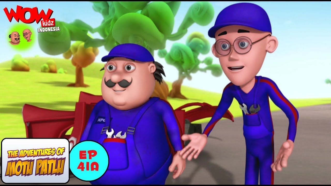 Montir Mobil - Motu Patlu dalam Bahasa - Animasi 3D Kartun