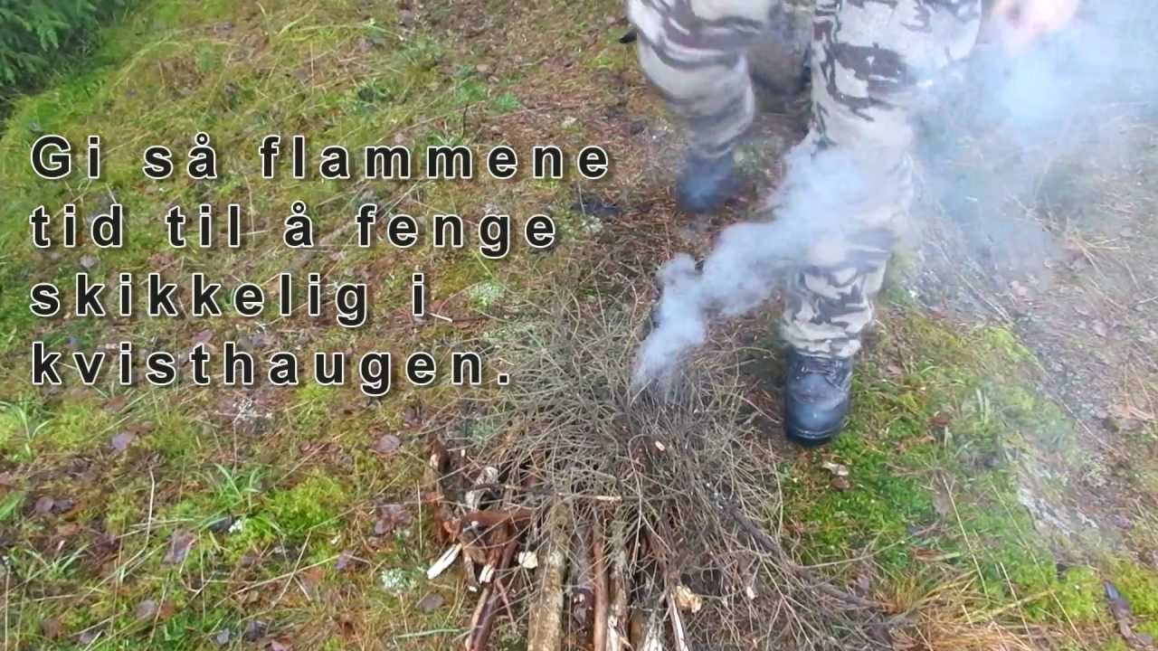 Bål på 5 minutt / 5-minute fire