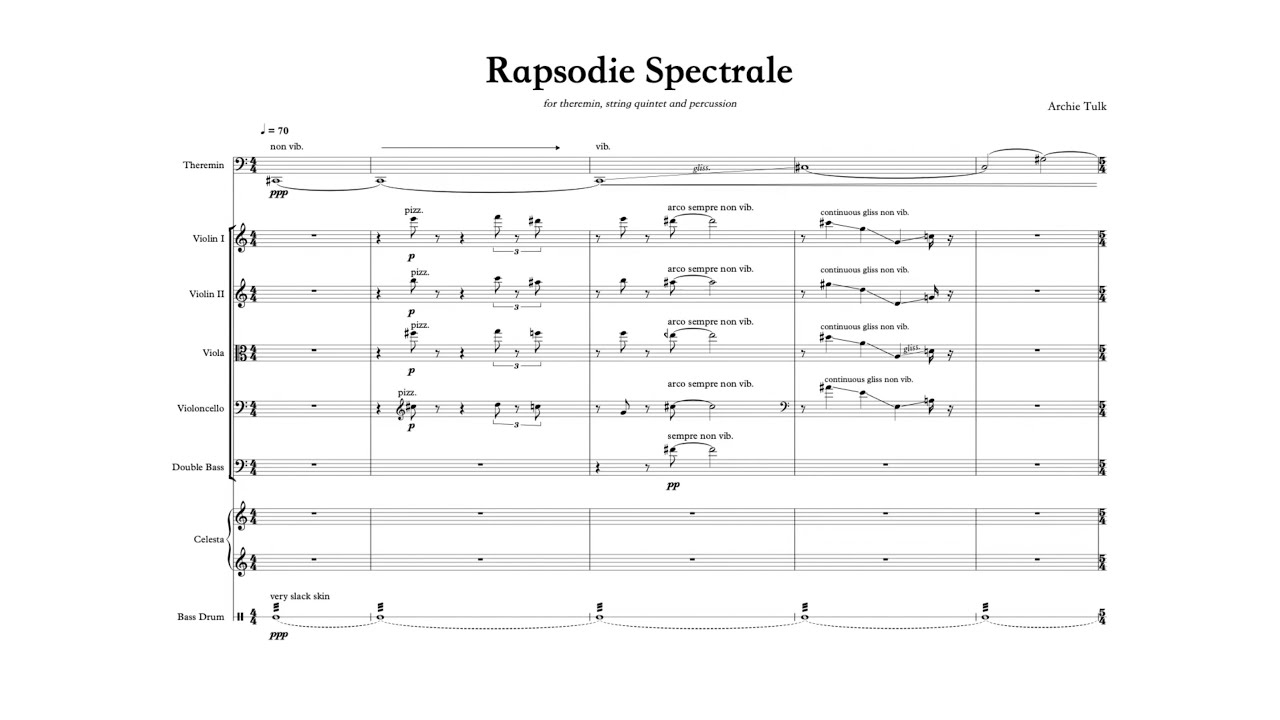 Rapsodie Spectrale (ENCORE HSC Extension Composition) - Archie Tulk