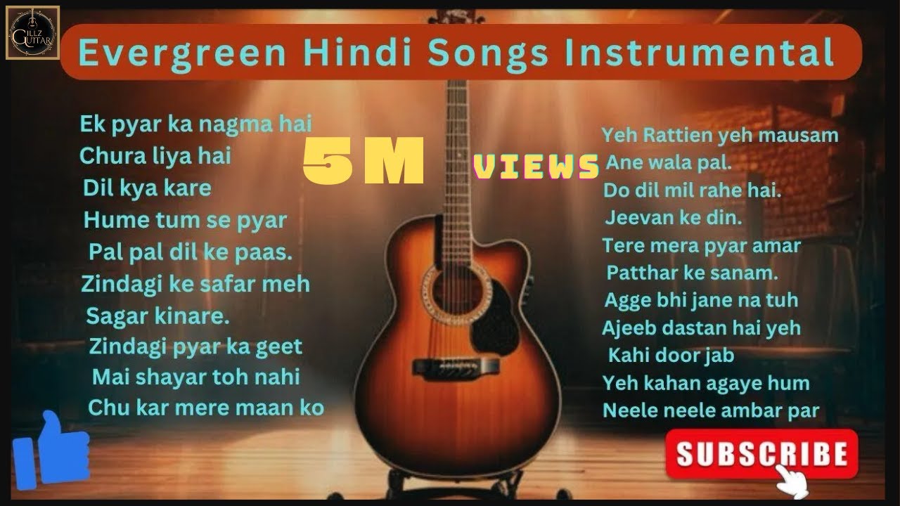 Evergreen hindi song #instrumental #music #guitar #hindisong #india #softmusic #song #relaxingmusic
