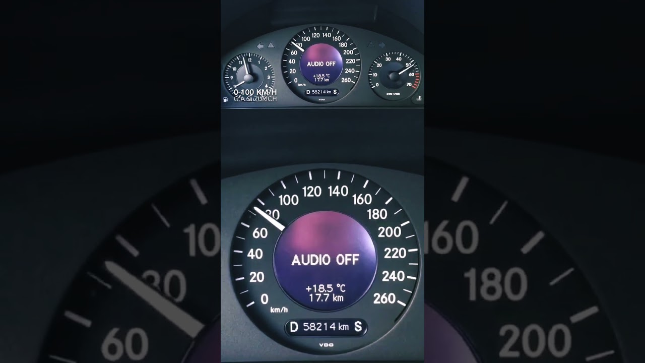Mercedes E 200 Kompressor 0-100 km/h 9.027 seconds