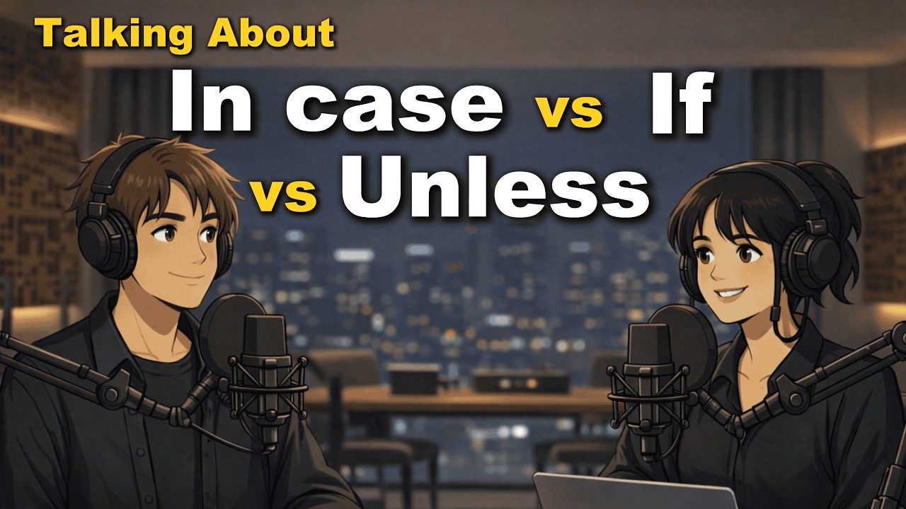 How to Use In Case, If & Unless | Easy English Conversations Practice