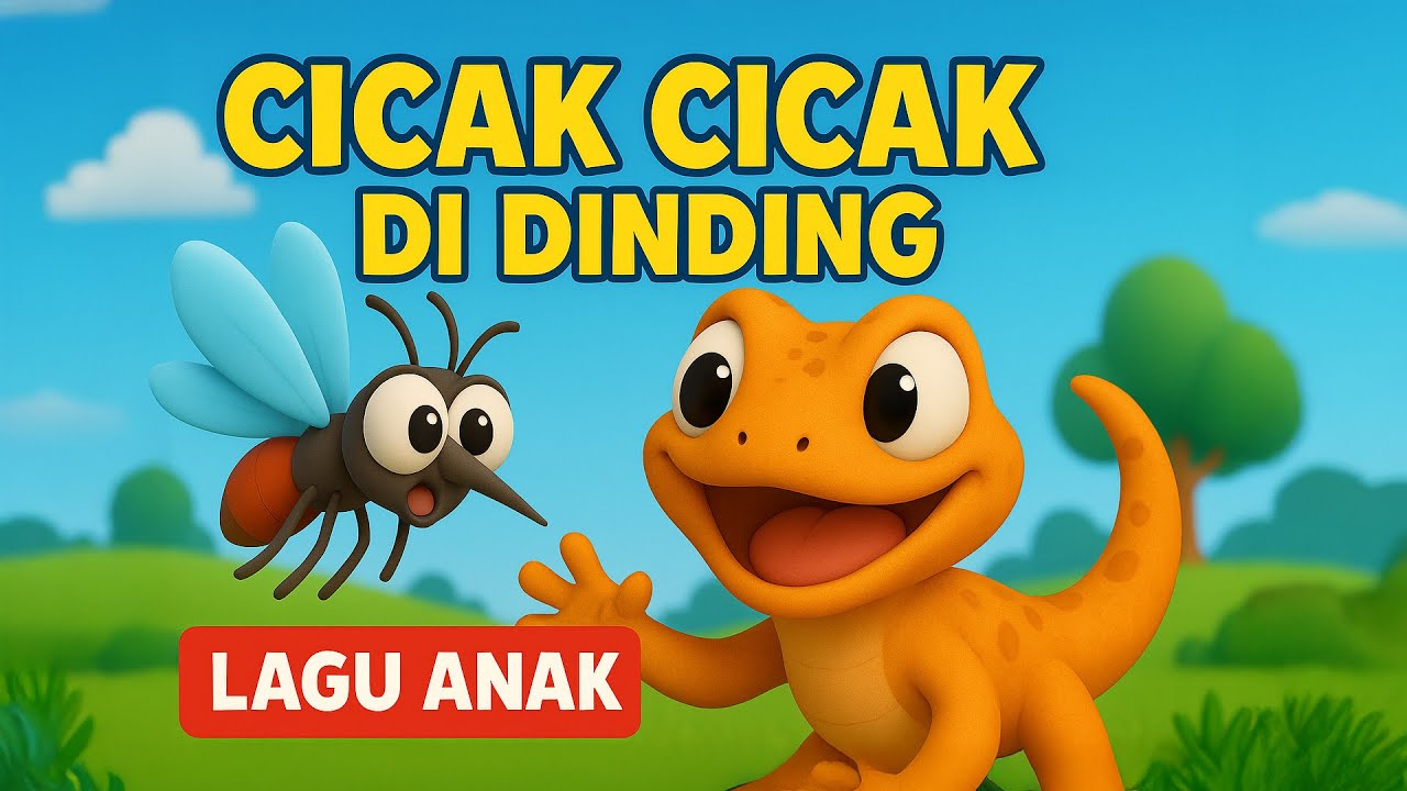 Cicak Cicak di Dinding - Lagu Anak Anak Terpopuler | Animasi 3D | Nursery Rhymes Indonesia