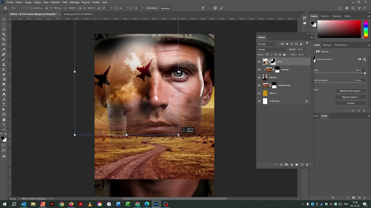 13. Photoshop / Affiche soldat
