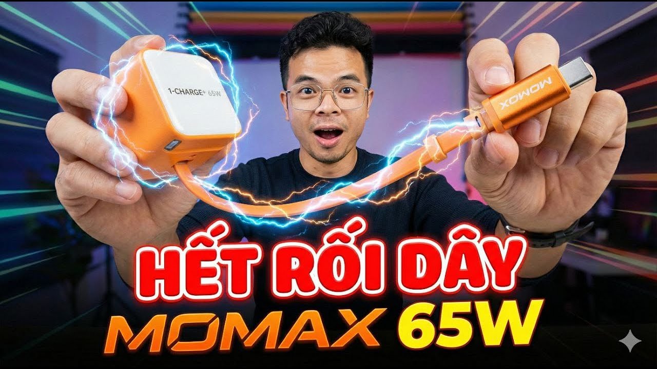 Vứt hết dây cáp đi! Cục sạc GaN 65W 'All-in-One' này là chân ái cho người thích sự gọn gàng
