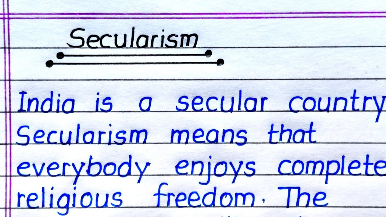 Secularism Essay in English || Secularism Essay Writing in English || Essay on Secularism