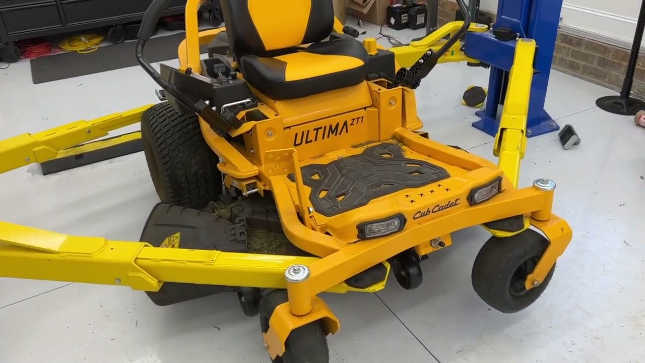 How to Lift a Cub Cadet Zero Turn mower with a 2-Post Lift