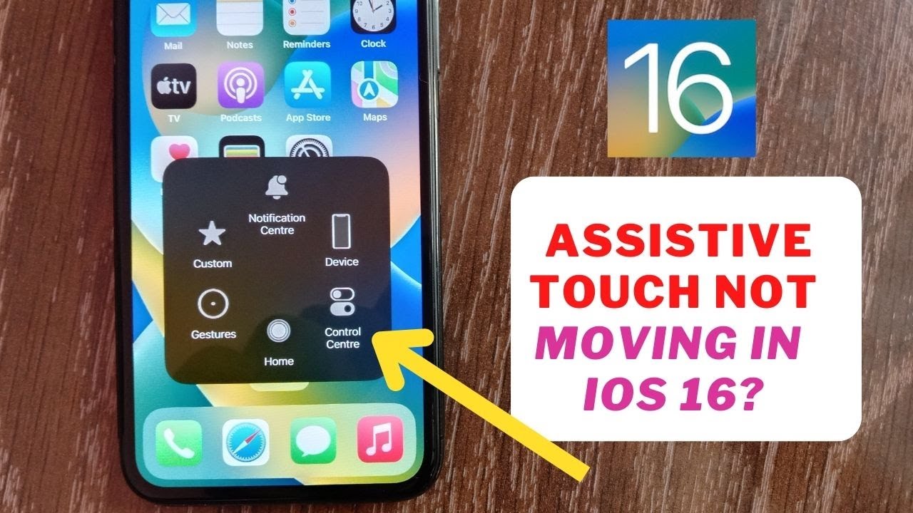 How to Fix Assistive Touch Not Moving on iPhone After iOS 16? | Assistive Touch Not Working iOS 16.