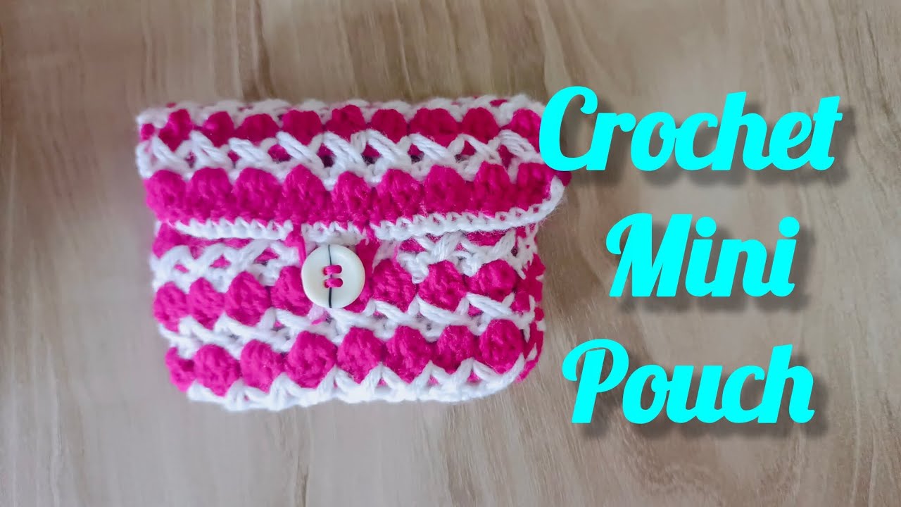 Crochet Mini Pouch Tutorial | Small & Cute Handmade Pouch 🧵#crochet #MiniPouch